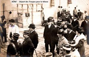Bone - Depart des Troupes pour le Maroc